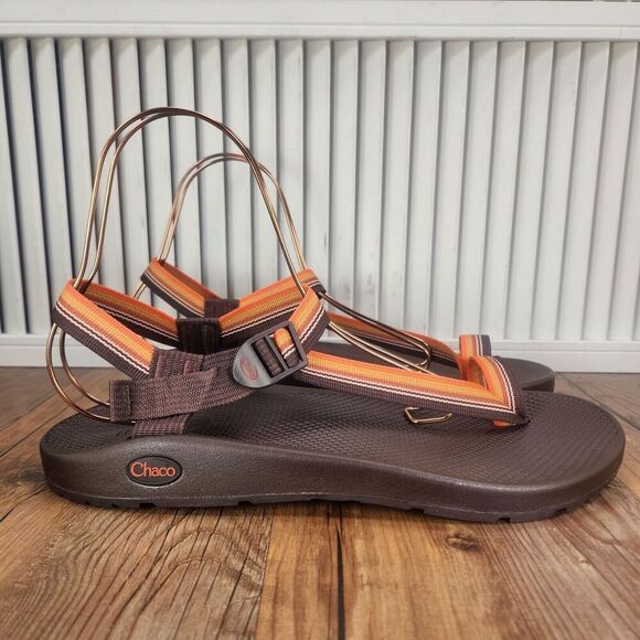 Chaco Brown and Orange Sandals main image 7